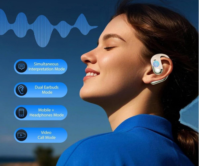 Беспроводные наушники-переводчики Paekole Translation Earbuds Real Time